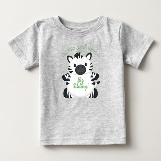 Zebra Baby Shower T-Shirt (Front)