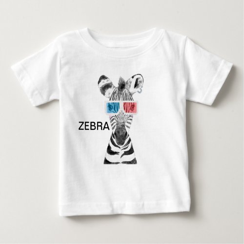 Zebra  baby T_Shirt