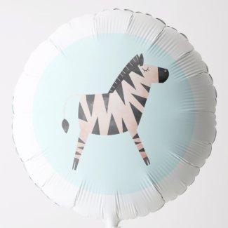 Zebra Balloon for Safari or Jungle Themed Party