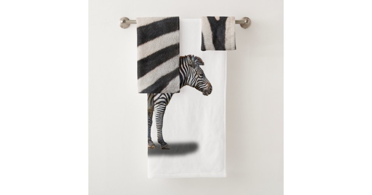 ZEBRA BATH TOWEL SET Zazzle