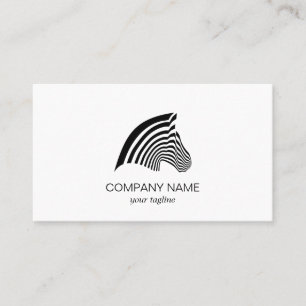 Zebra Beautiful Modern Cute Animal Business Card