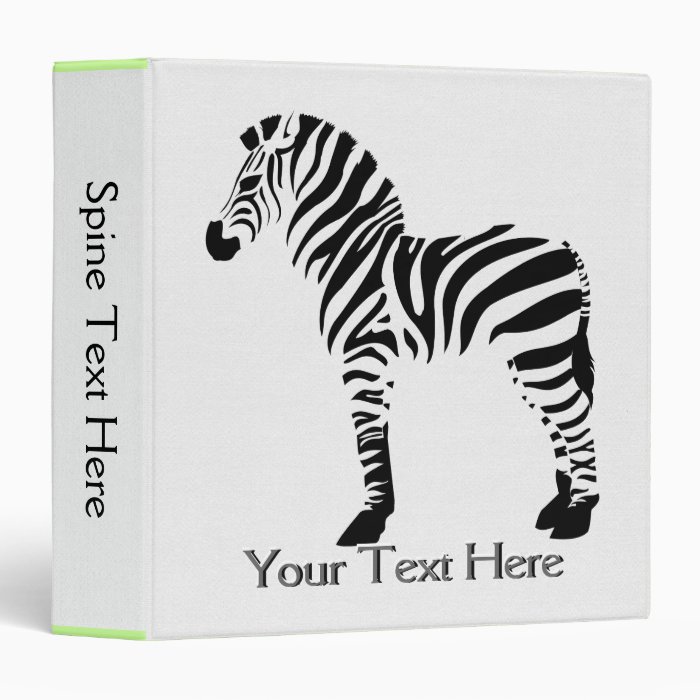 Zebra Binder