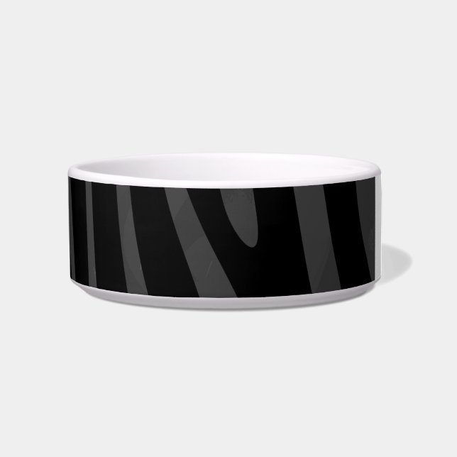 Zebra Black and Gray Print Bowl (Right)