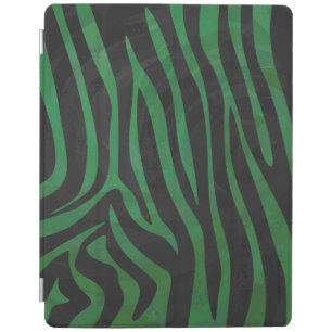 Zebra Black and Green Print iPad Smart Cover