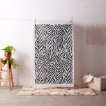 Zebra Black and White Fabric