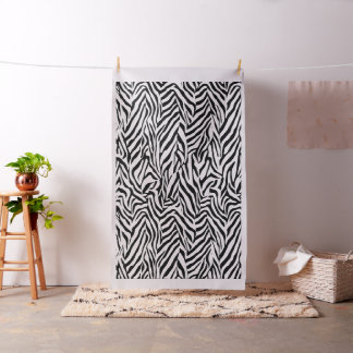 Zebra Black and White Fabric