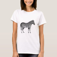 Zebra Black and White Illustration