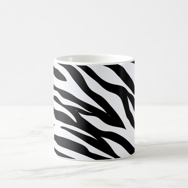 Zebra Black and White Pattern   Coffee Mug (Center)