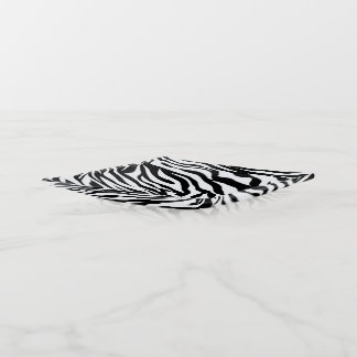 Zebra Black and White Pattern Trinket Tray