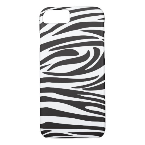 Zebra Black and White Stripes Trendy Design iPhone 87 Case