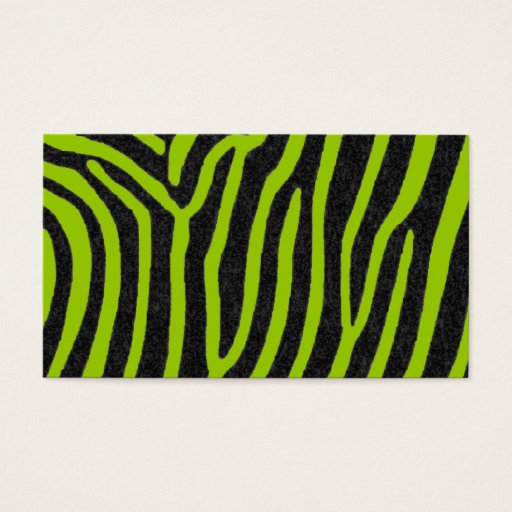 Customizable zebra black stripes business cards