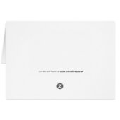 Zebra blank card (Back Horizontal)