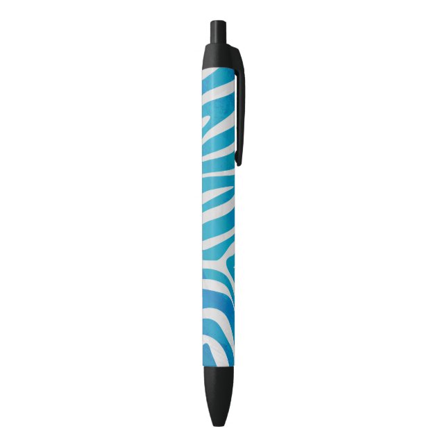 Zebra Blue and White Print Pen (Bottom (Vertical))
