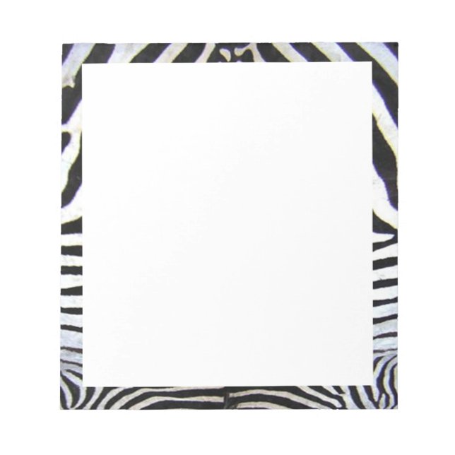 Zebra Border Notepad (Front)