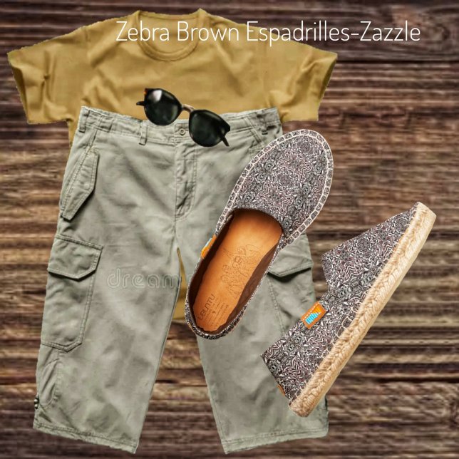 Zebra Brown Espadrilles (Creator Uploaded)