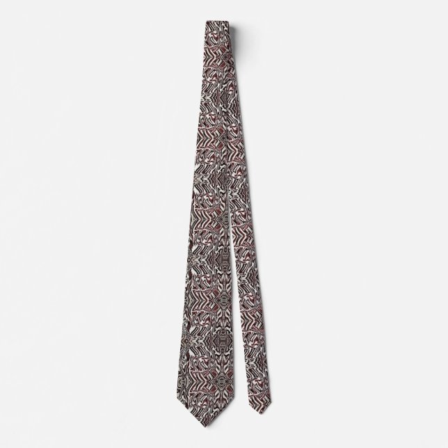 Zebra Brown Neck Tie (Front)