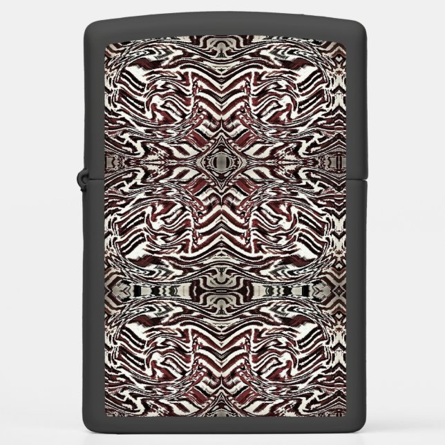 Zebra Brown Zippo Lighter (Front)