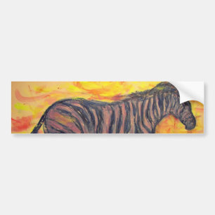 Zebra Bumper Sticker