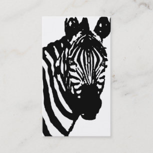 zebra. business card