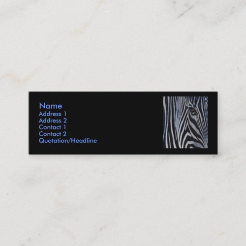 Zebra Business Card