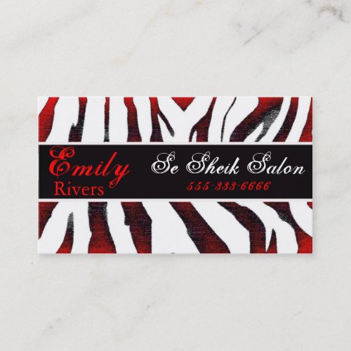 zebra business card template