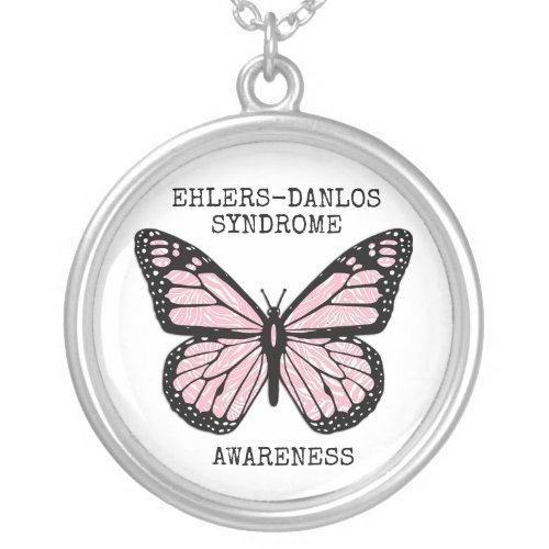 Zebra Butterfly EDS  Necklace