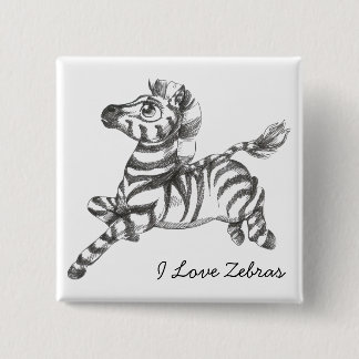 Zebra Button Flair