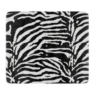Zebra Camouflage Black and White Artistic Pattern Cutting Board