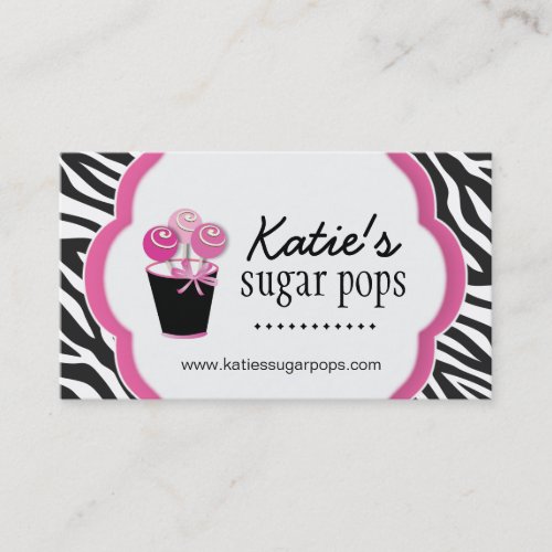 Zebra Candy Store Business Cards