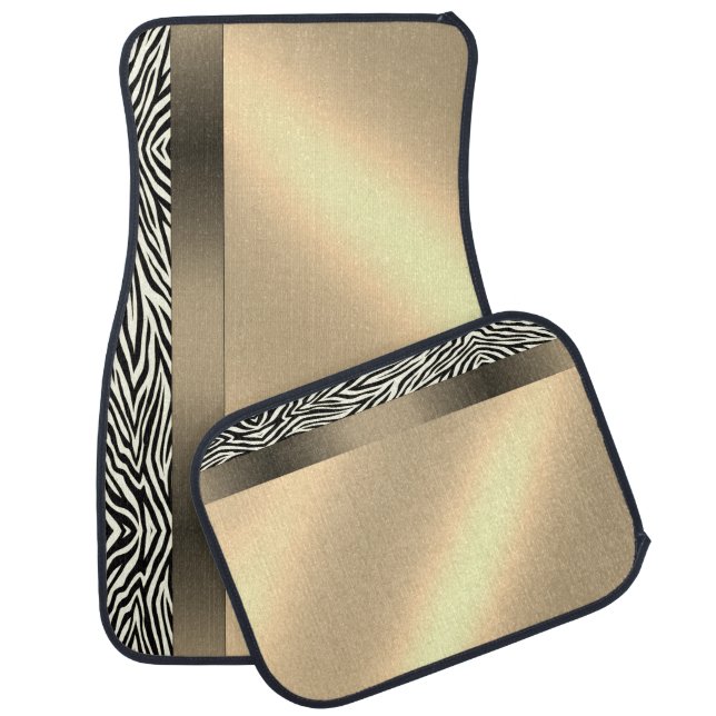 Zebra Car Floor Mat (Set)