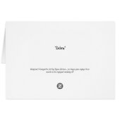 Zebra Cards (Back Horizontal)