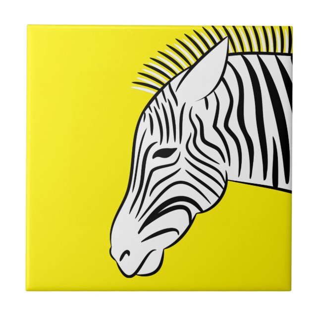 Zebra Ceramic Tile (Front)
