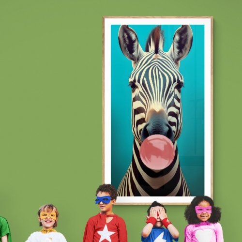Zebra Chewing Gum poster