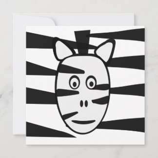 Zebra Children's Birthday Party Invitations