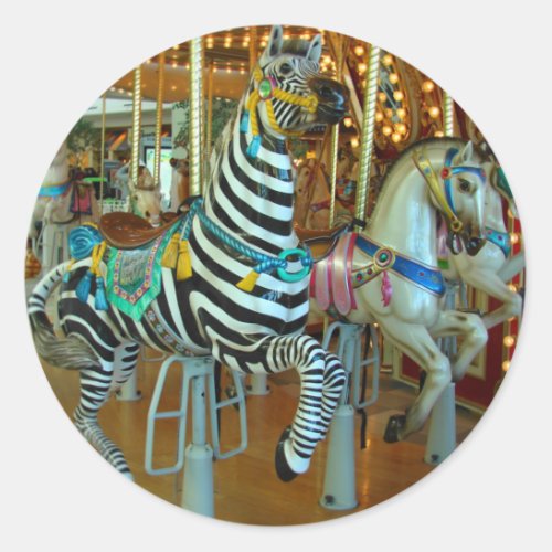 Zebra Classic Round Sticker