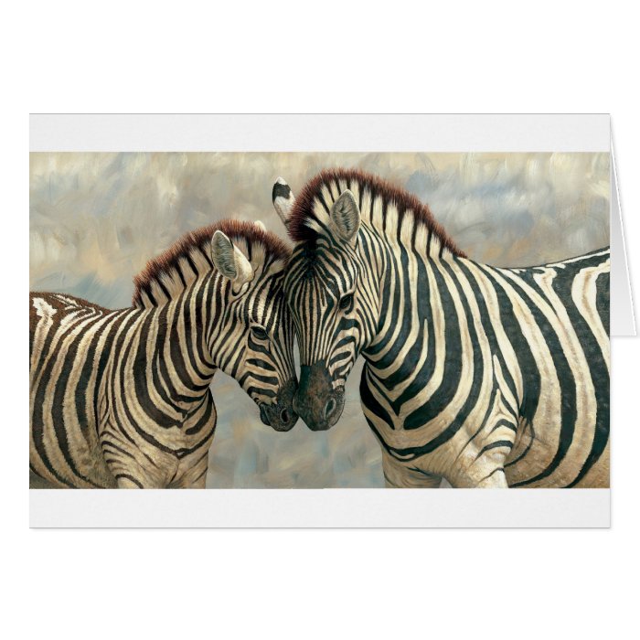 zebra clip art 3 card