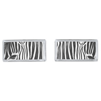 Zebra close up cufflinks