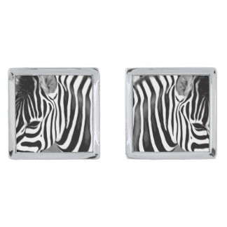 Zebra close up cufflinks
