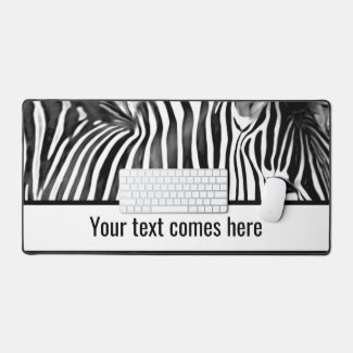 Zebra close up in black&white