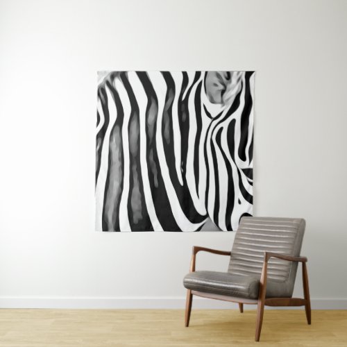 Zebra close up    tapestry