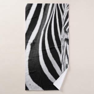 ZEBRA CLOSE-UP VIEW BATH TOWEL