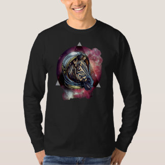 Zebra Cosmic Zebra Zebra Astronaut Space T-Shirt