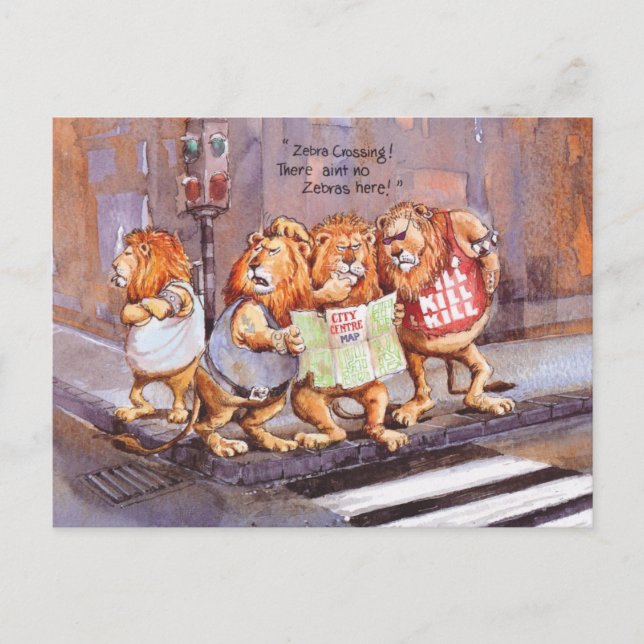 Zebra crossing postcard (Front)