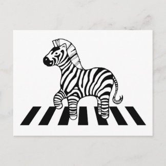Zebra Crossing Postcard