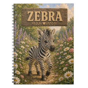 Zebra Cute Baby Storybook Nursery Animal Notebook