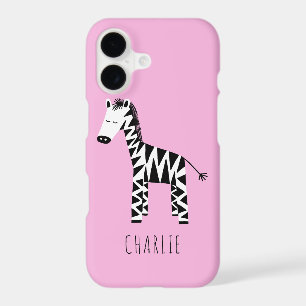 Zebra cute kids iPhone 17 case