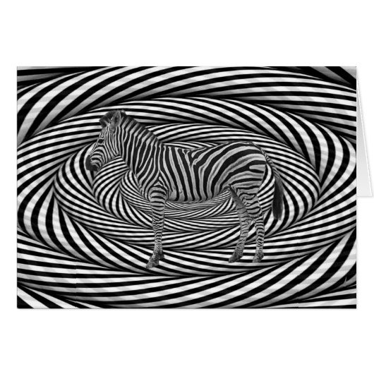 Zebra Dazzle Cards (Front Horizontal)