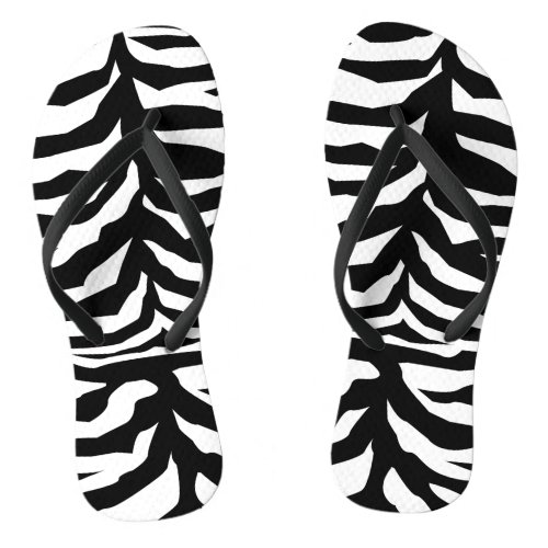 Zebra decoration  flip flops