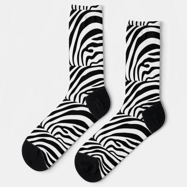 Zebra decoration  socks (Left)