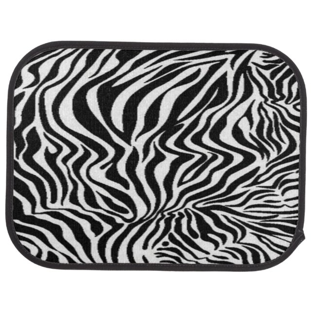 Zebra design  car floor mat (Rear)